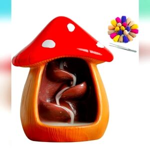 Mushroom incense holder+60 incense
